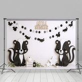 Aperturee - Aperturee Raccoon Little Stinker White Wall Cake Smash Backdrop